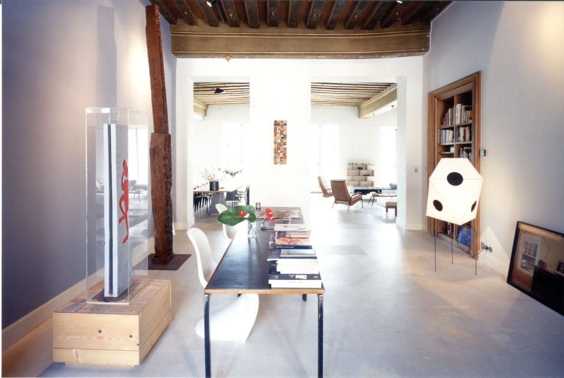 <em>Massimiliano and Doriana Fuksas, Paris</em><br /><br />The architects have filled their home with artwork from Fontana and Paladino, and boast original Jean Prouvé furniture. Given the itinerant lifestyle of any star architect, the antique warriors seen above are fitting. They guard the house while their masters are away.