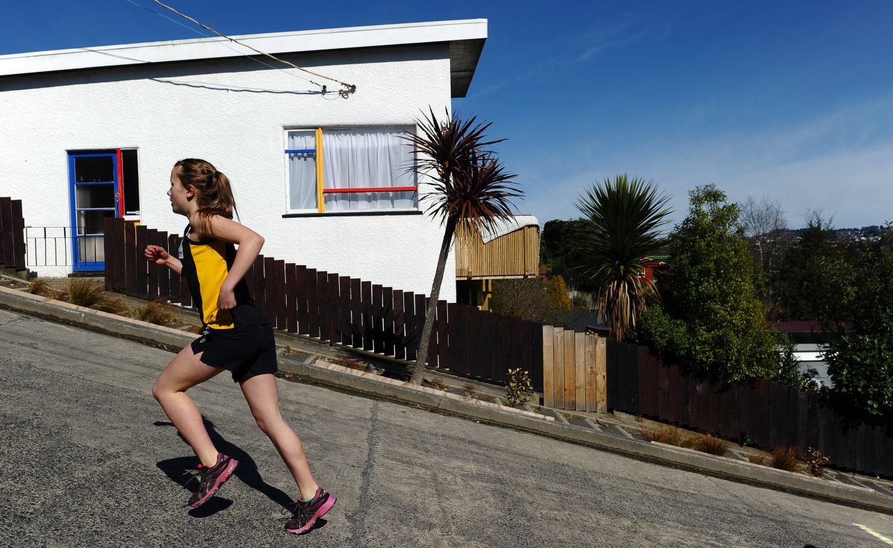 Residents of Baldwin Street in Dunedin, New Zealand, don't need exercise machines. Walking home is enough. 