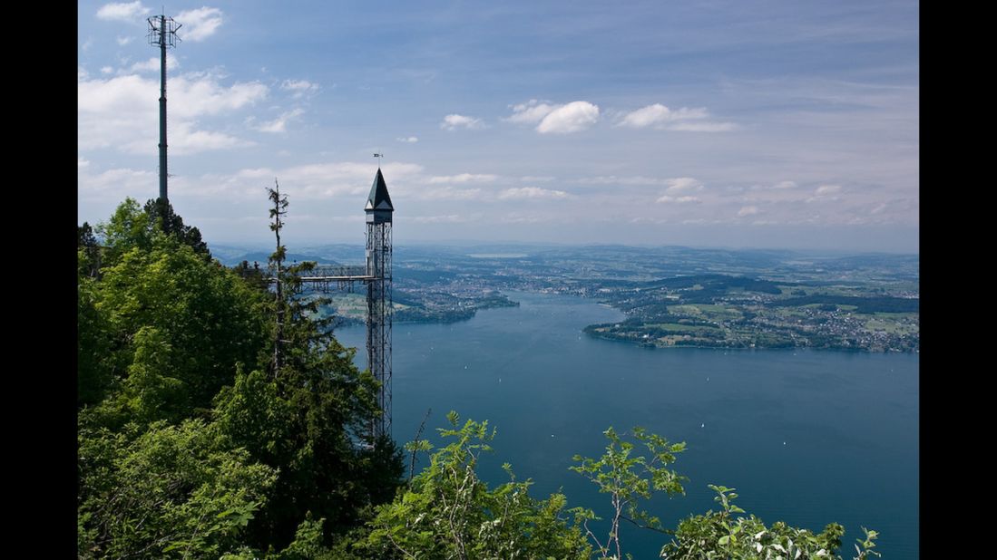 At 499 feet, Switzerland's Hammetschwand Lift is the tallest outdoor lift in Europe.