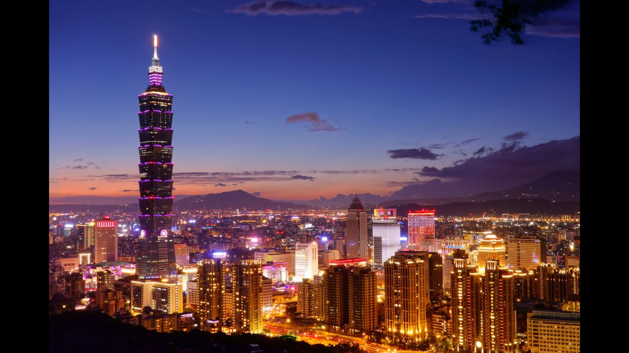 Take in views of the city's parks, temples and skyscrapers from the 89th-floor observatory at Taipei 101 in Taiwan.