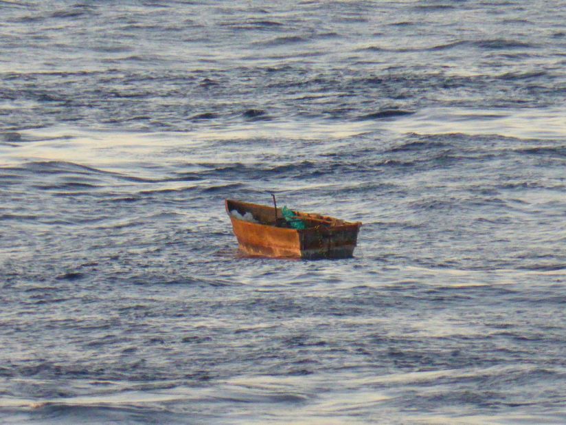 The stranded boat was left adrift in the Caribbean Sea after all passengers were brought on board the Paradise.