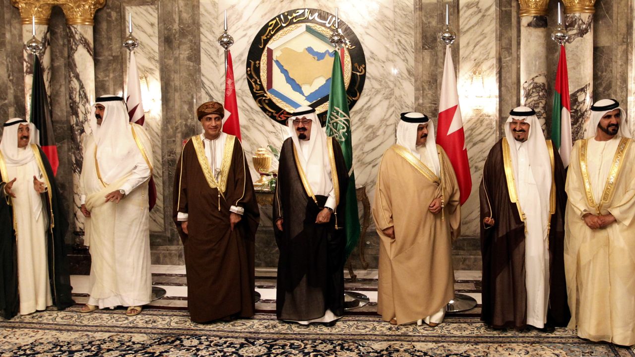 [File photo] Arab gulf leaders before the opening of the Gulf Cooperation Council consultative summit in Riyadh, Saudi Arabia. 