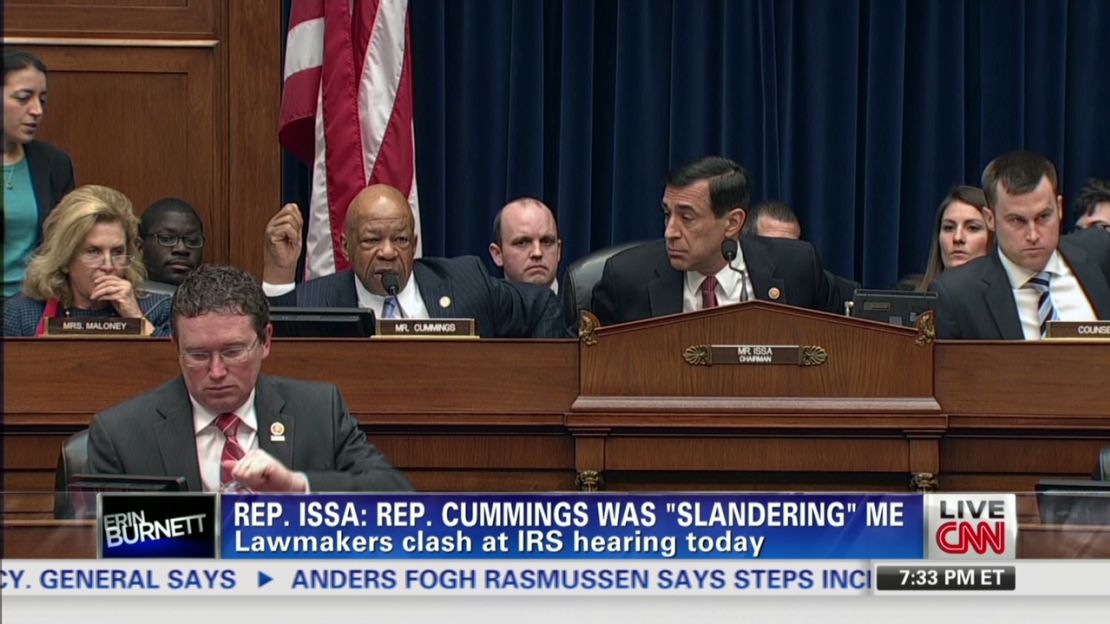 Tension between congressmen Darrell Issa and Elijah Cummings during a House Oversight hearing has led to the Congressional Black Caucus calling for Issa to be removed from his post as committee chairman.