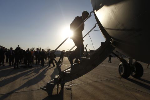 In March 2013, Kerry met with leaders of the Syrian Opposition Coalition in Istanbul and pledged once again to increase U.S. assistance. Kerry then traveled to Brussels to discuss NATO's post-2014 mission in Afghanistan. <br />