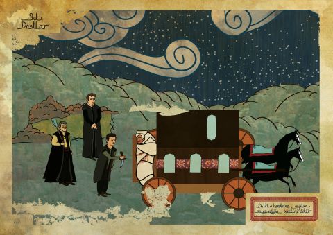 In Palta's version of Goodfellas, a horse and buggy replaces a traditional automobile.