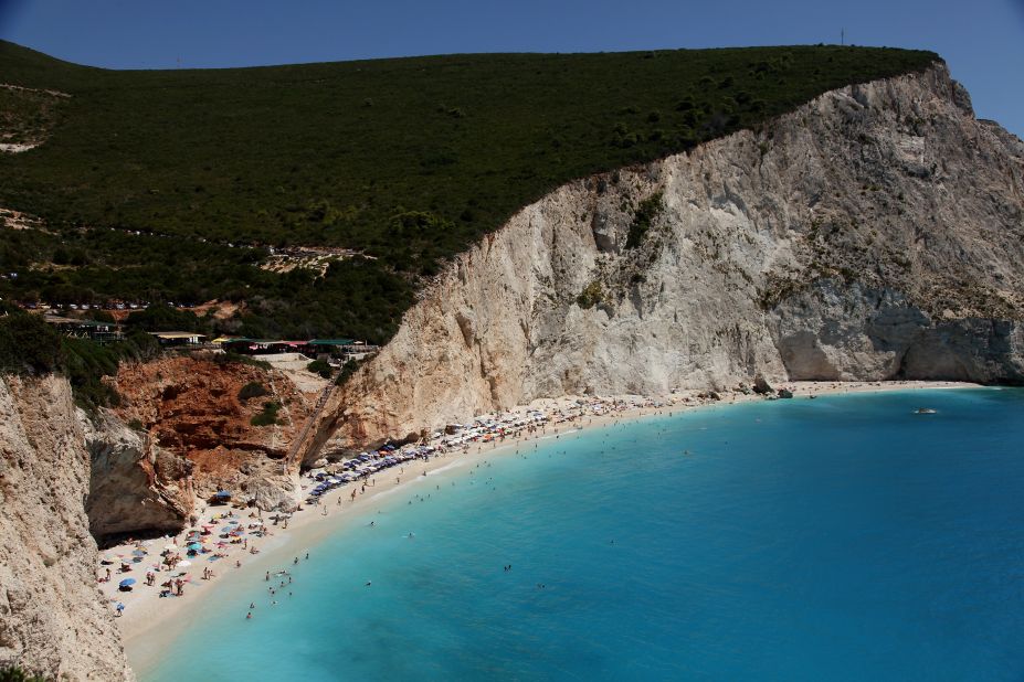 Skorpios island in Greece is reportedly owned by Ekaterina Rybolovleva, the daughter of oligarch Dmitry Rybolovlev. In 1968, the island was the site of Jackie Kennedy's wedding with the former owner of the island, Aristotle Onassis. (Skorpios is just off the coast of Greek island of Lefkada, pictured.)