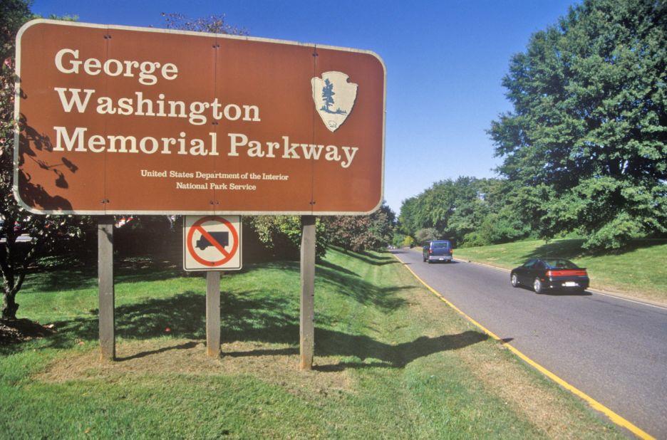 George Washington Memorial Parkway in Washington, Virginia and Maryland came in fourth place on this list of most-visited park sites in 2014. 
