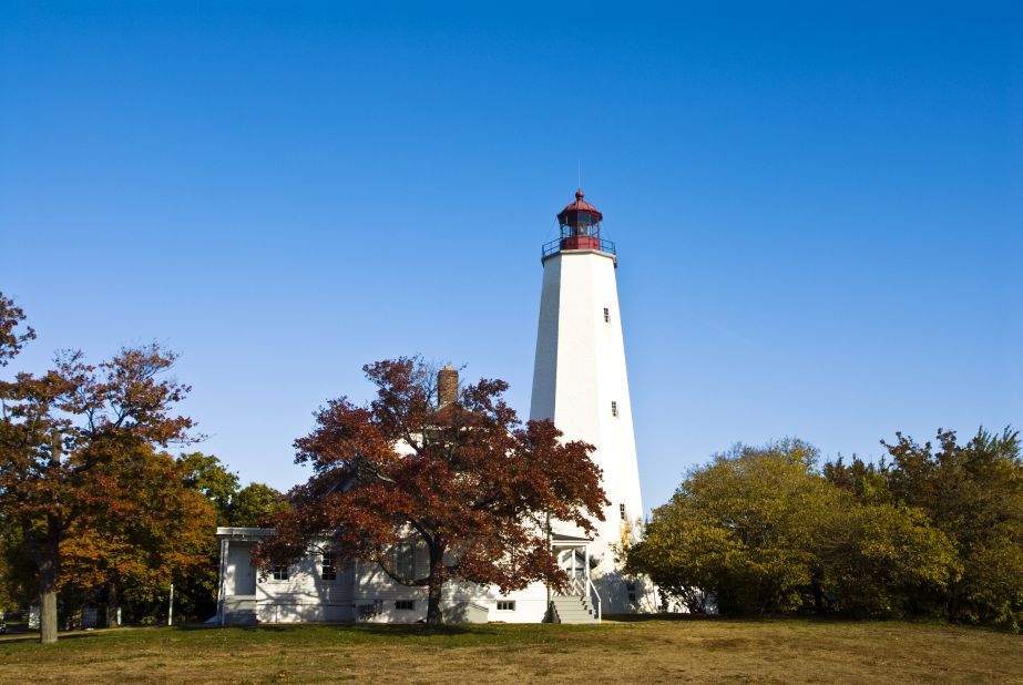 The Sandy Hook Lighthouse in New Jersey is part of Gateway National Recreation Area, which is also in New York. It came in seventh place on the list. 