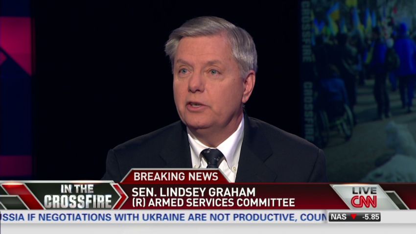 Crossfire Sen. Graham In the last 24 hrs Obama's done a very good job_00005930.jpg