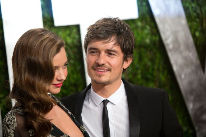 With Miranda Kerr and Orlando Bloom being the type to write love letters to one another -- and <a href="index.php?page=&url=http%3A%2F%2Fmarquee.blogs.cnn.com%2F2011%2F11%2F04%2Fmiranda-kerr-orlando-framed-our-love-letters%2F%3Firef%3Dallsearch" target="_blank">Bloom being the kind of romantic who would frame them</a> -- we definitely did not see <a href="index.php?page=&url=http%3A%2F%2Fwww.cnn.com%2F2013%2F10%2F25%2Fshowbiz%2Fcelebrity-news-gossip%2Forlando-bloom-miranda-kerr-separate%2Findex.html%3Firef%3Dallsearch" target="_blank">their 2013 breakup coming</a>. Yet according to Bloom, he and Kerr -- whom he married in 2010 after a three-year courtship -- <a href="index.php?page=&url=http%3A%2F%2Fmarquee.blogs.cnn.com%2F2013%2F11%2F01%2Forlando-bloom-opens-up-about-breakup%2F%3Firef%3Dallsearch" target="_blank">still love each other</a>, even if it's only as parents to their young son, Flynn. Kerr married Snapchat chief executive officer Evan Spiegel in 2017 and Bloom <a href="index.php?page=&url=https%3A%2F%2Fwww.cnn.com%2F2019%2F02%2F15%2Fentertainment%2Fkaty-perry-orlando-bloom-engaged%2Findex.html" target="_blank">got engaged to singer Katy Perry on Valentine's Day 2019. </a>