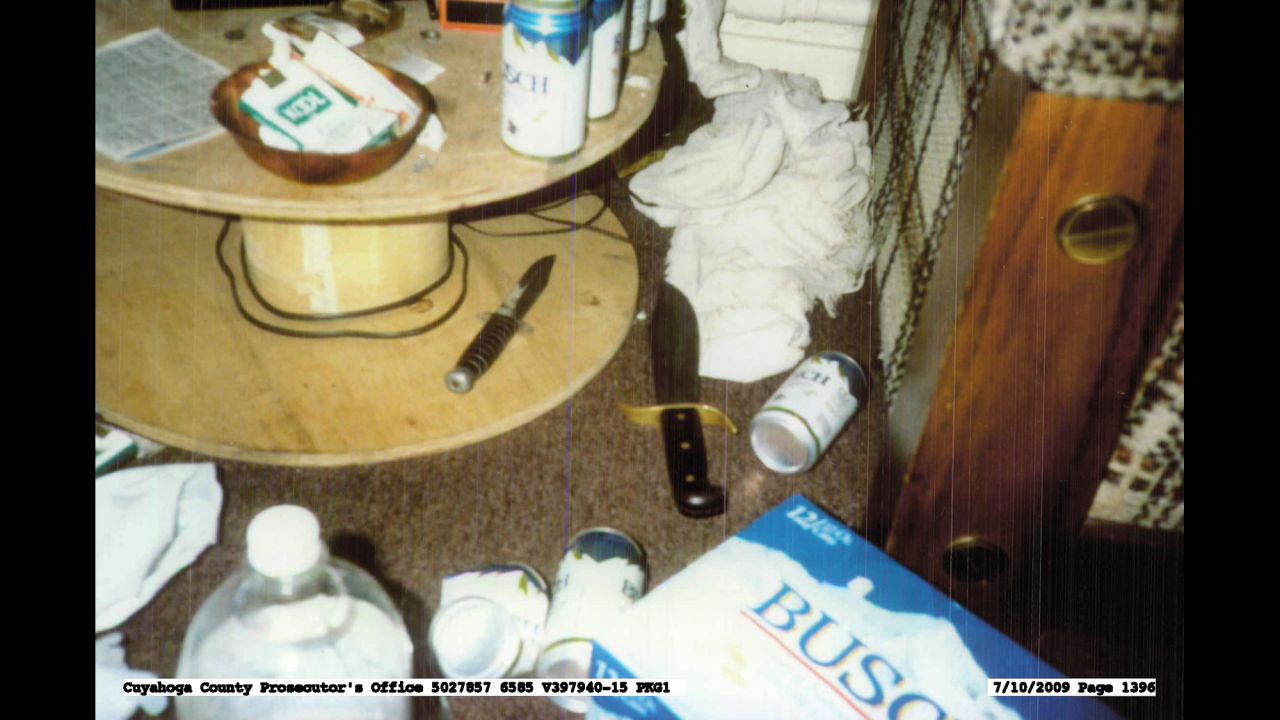 Cuyahoga County Coroner Elizabeth Balraj stated in court documents that all Klann's "knife wounds could have been caused by" a knife that police said was found in D'Ambrosio's apartment. However, she also said "it was possible that another knife could have been involved in the murder."