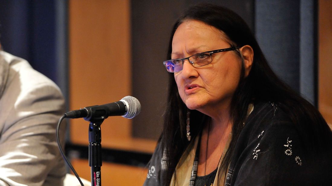 Suzan Shown Harjo is an <a href="http://www.theguardian.com/commentisfree/2013/jan/17/washington-redskins-racism-pro-football" target="_blank" target="_blank">advocate for Native American rights</a> who has been a leader in the effort to <a href="http://www.nytimes.com/2013/10/10/sports/football/redskins-name-change-remains-her-unfinished-business.html?_r=0" target="_blank" target="_blank">remove derogatory names from sports teams</a>, including Washington Redskins football team. 