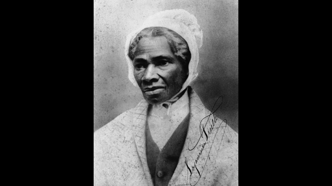 Orator and civil rights activist Sojourner Truth was born into slavery and could not read nor write, but her words have endured. Most famously, she declared "<a href="https://www.cnn.com/2014/03/11/living/gallery/womens-herstory/in%201851" target="_blank">Ain't I a woman?</a>" at a women's rights convention in Akron, Ohio, in 1851. 