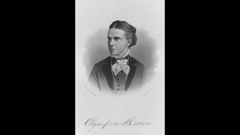 American suffragist Olympia Brown is regarded as the first woman to graduate from a theological school, as well as becoming the first full-time ordained minister.