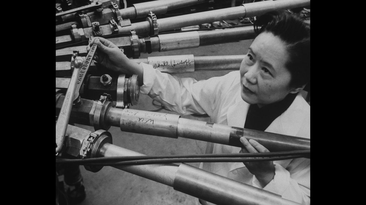 Chinese-American physicist Chien-Shiung Wu (1912-1997) focused her research predominantly on the techniques of experimental physics and radioactivity. Her nicknames included the "First Lady of Physics," "Chinese Marie Curie" and "Madame Wu." 