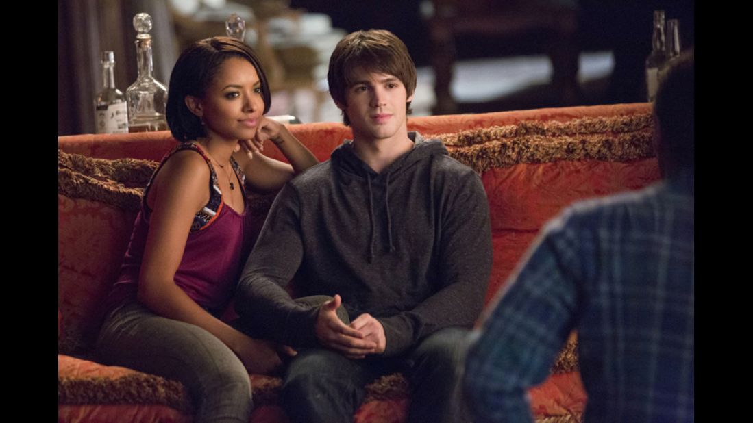 "The Vampire Diaries" features an interracial relationship between Bonnie, a good witch played by Kat Graham, and Steven R. McQueen's Jeremy.