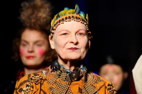 British fashion designer Vivienne Westwood has shaved off her trademark fiery red hair -- not for style, but to draw attention to climate change. 