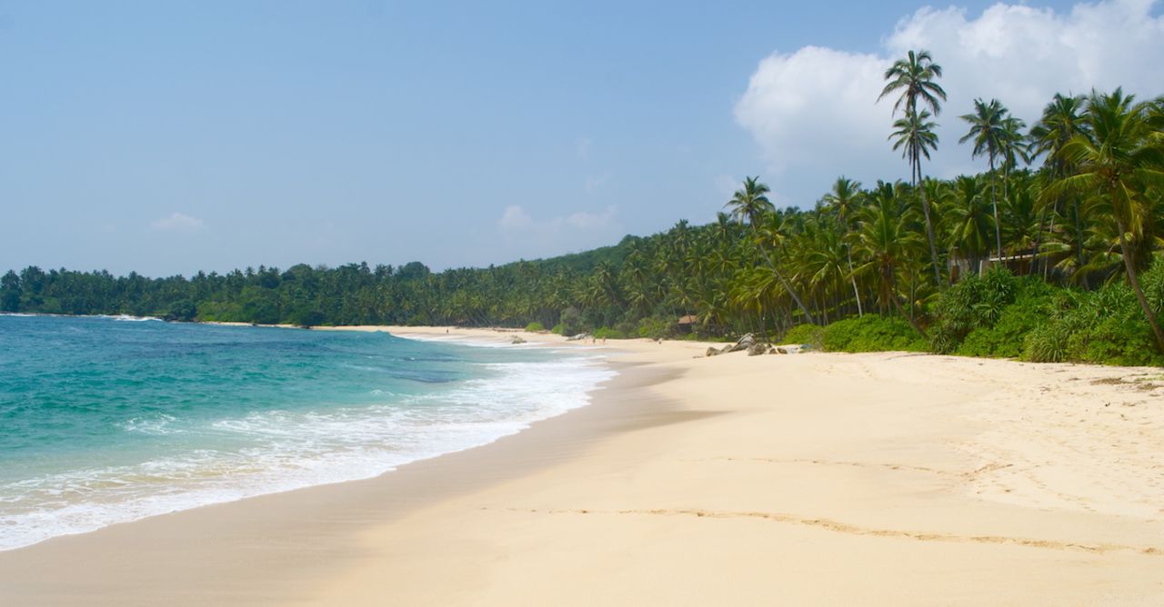 The boundless blue sea at Tangalle, Sri Lanka -- still to be visited by mass tourism, it's a rare piece of paradise. 