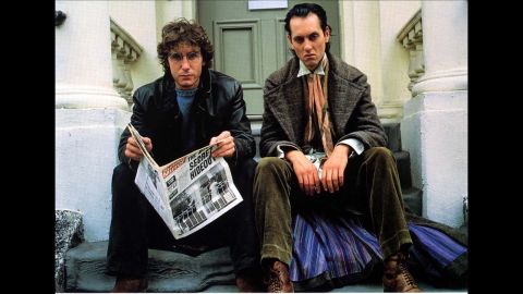 Paul McGann's character is best friends with Richard E. Grants' outrageous alcoholic in the 1987 British film "Withnail and I."