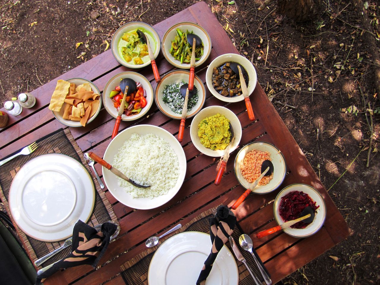 Sri Lankan curry is limited only by the size of the table.