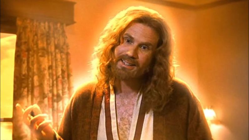Molly Shannon's 1999 comedy "Superstar" isn't about religion or Jesus Christ, but Will Ferrell's portrayal of him in a dream sequence is infamous. When Ferrell's hippie, long-haired Jesus appears to Shannon's Mary Katherine Gallagher, they bond over her CD player. 
