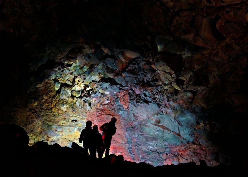 At Thrihnukagigur ("Three Peaks Crater") you can take an elevator inside a volcano's magma chamber. Cave explorer Dr. Árni B Stefánsson discovered the chamber in 1974 and fought to open it to visitors. The first tourists made the descent in 2012.