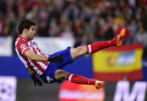 Diego Costa gave Atletico Madrid a third minute lead in its clash against AC Milan. Costa, who scored the only goal of the game in the first leg, gave his side the perfect start with a fine finish.
