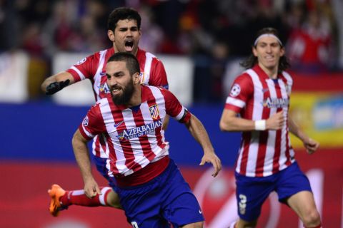 Arda Turan fired Atletico back in front with five minutes of the first half remaining to make it 2-1 on the night and 3-1 on aggregate.