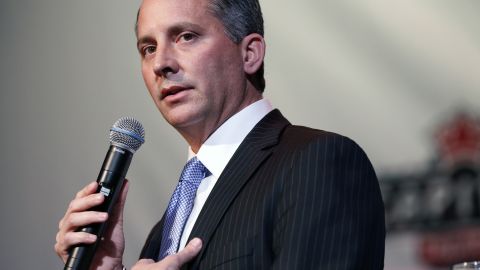 Republican David Jolly speaks during a candidate forum in Clearwater, Florida, on February 25.