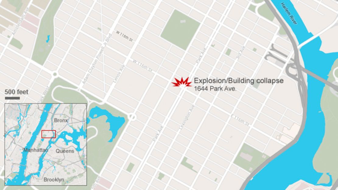 Map: Explosion in Harlem