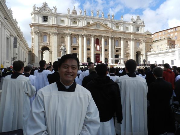 Father Joel Camaya, a Catholic priest from the Philippines, was in St. Peter's Square in Rome when Pope Francis was chosen in 2013. A year later, he reflects on the new pope's first months and looks ahead to his legacy.