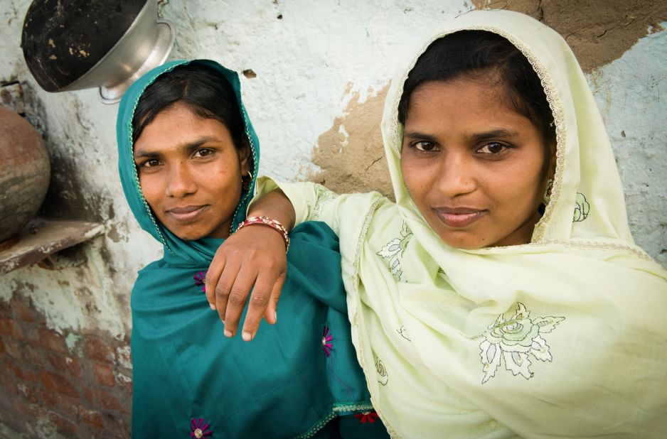Akhleema and Tasleema, two sisters from Kolkata in eastern India, were sold as brides in Haryana state, in western India.