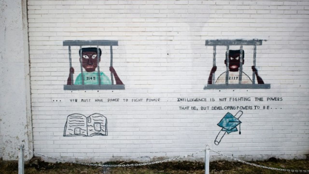 A mural at Lower North Center in Chicago, near the Cabrini row houses. - (Carlos Javier Ortiz for CNN)