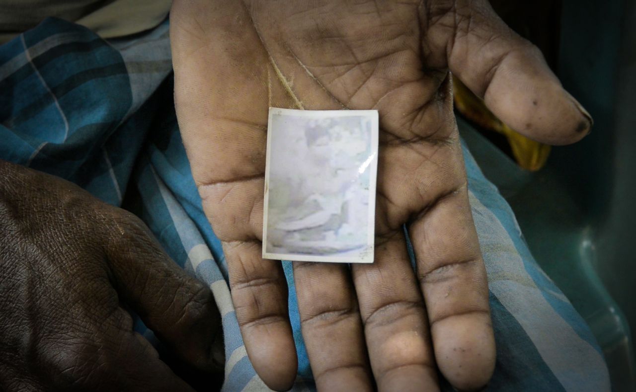 In June 2011, 16-year-old Jaida disappeared from her village in the state of Assam. This faded photo is what remains of her for her parents. 