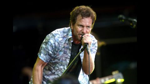 Eddie Vedder of Pearl Jam performs in Auckland, New Zealand, in January.