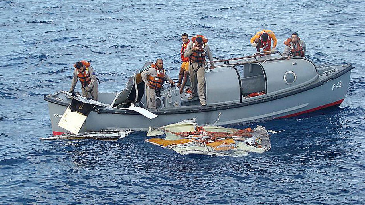 Pieces of Air France Flight 447 were recovered from the Atlantic in June 2009.