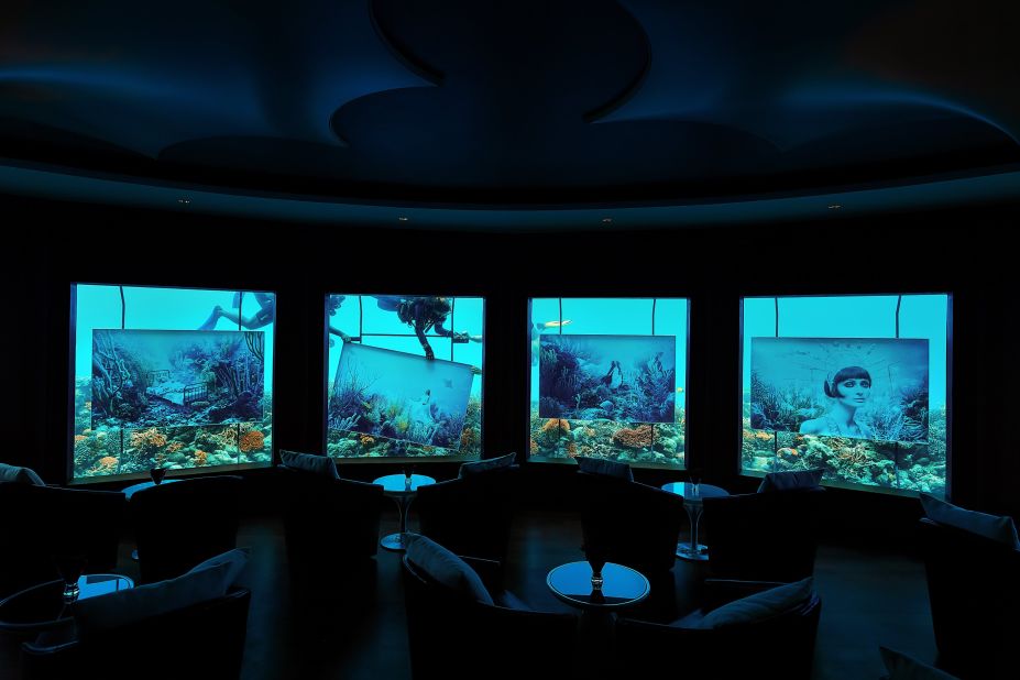 Titled "Phantasy Fairytale," the exhibit can be seen from Huvafen Fushi resort and NIYAMA resort's underwater club, Subsix. 