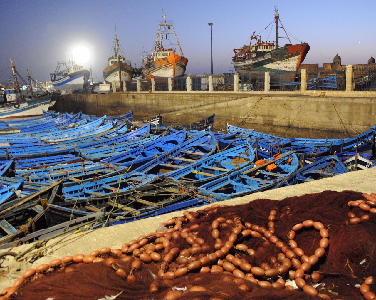 For many years, fishing was the major industry in the town of Essaouira. Lately, the stocks in the ocean have depleted, causing many local fisherman to struggle financially. 