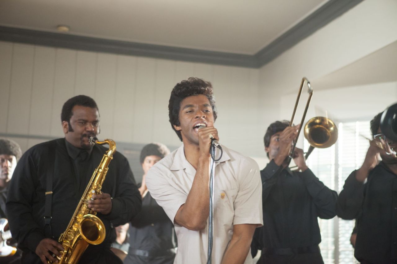 The sizzling performance of Chadwick Boseman, center, as James Brown wasn't enough to make <strong>"Get on Up" </strong>into a hit. It's grossed $29 million on a $30 million budget. 