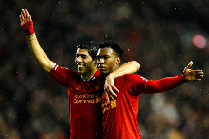 Luis Suarez and Sturridge have scored 43 league goals this season. Their partnership, dubbed "SAS," has thrilled Liverpool supporters and raised expectations that the Merseyside club can clinch a first league title in 24 years.  