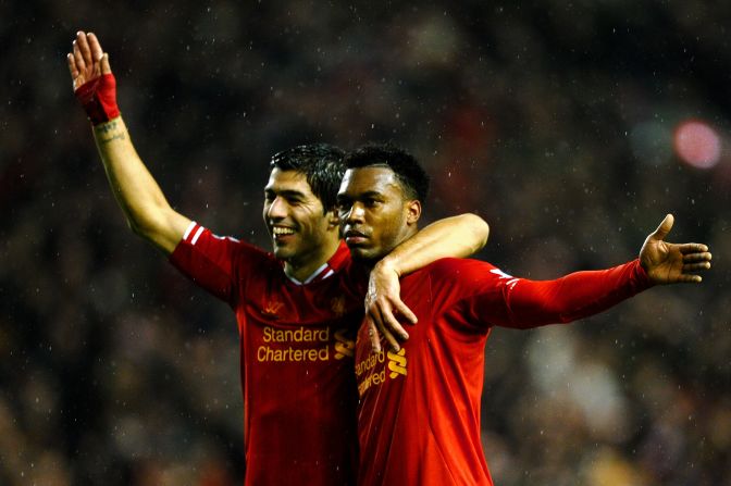 Luis Suarez and Sturridge have scored 43 league goals this season. Their partnership, dubbed "SAS," has thrilled Liverpool supporters and raised expectations that the Merseyside club can clinch a first league title in 24 years.