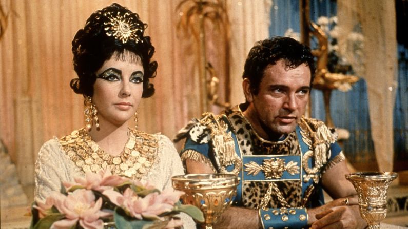 Elizabeth Taylor played the Queen of the Nile in the 1963 film "Cleopatra," which co-starred her real-life love Richard Burton. There was backlash in 2010 when it was announced that <a href="index.php?page=&url=http%3A%2F%2Fmarquee.blogs.cnn.com%2F2010%2F06%2F17%2Fbacklash-over-angelina-jolie-as-cleopatra%2F">Angelina Jolie had been cast in a planned film based on the book "Cleopatra: A Life." </a>