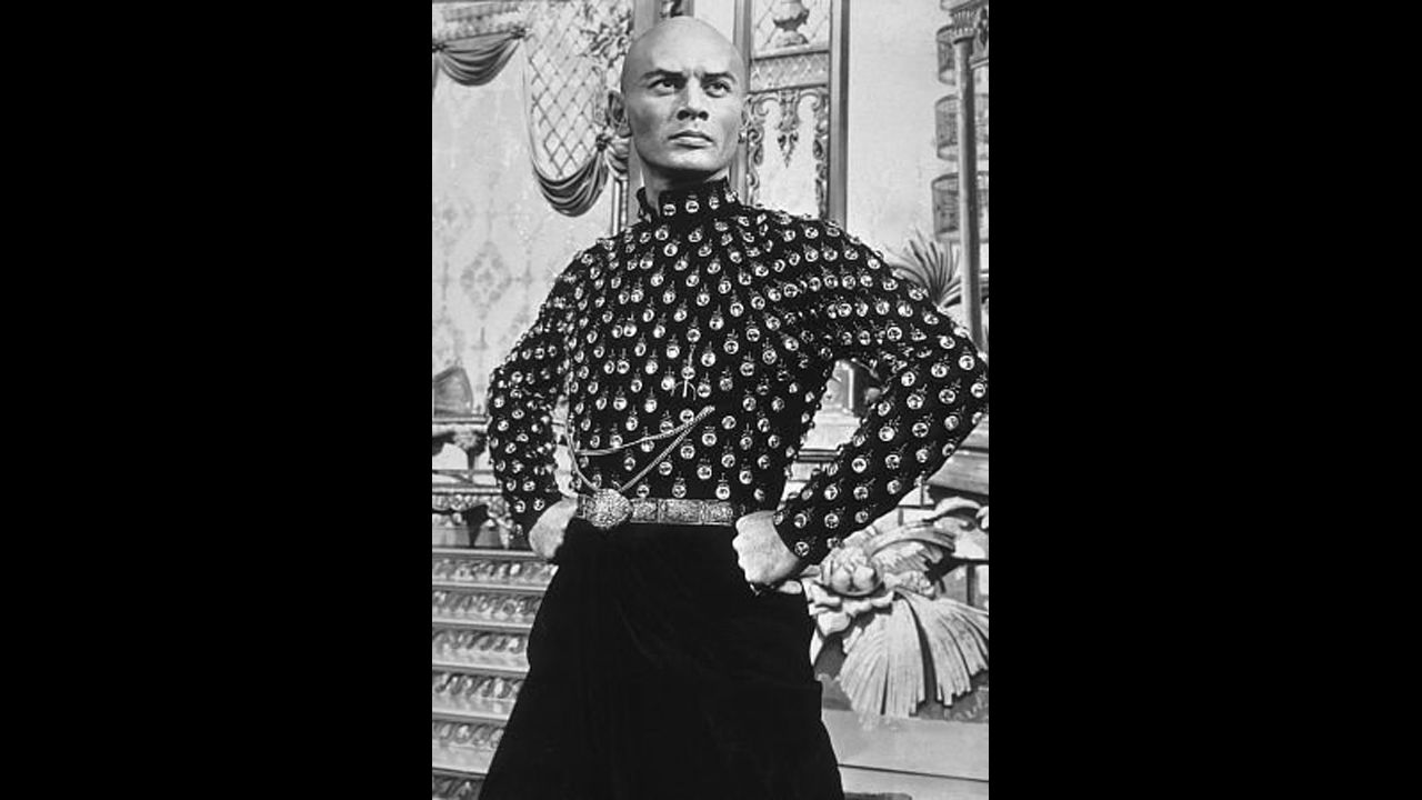 Russian-born Yul Brynner plays the King of Siam in the 1956 musical "The King and I."