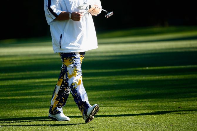 Daly, who shot 12 at the par-four 16th hole on Innisbrook's Copperhead course, is renowned for his flamboyant fashion sense.