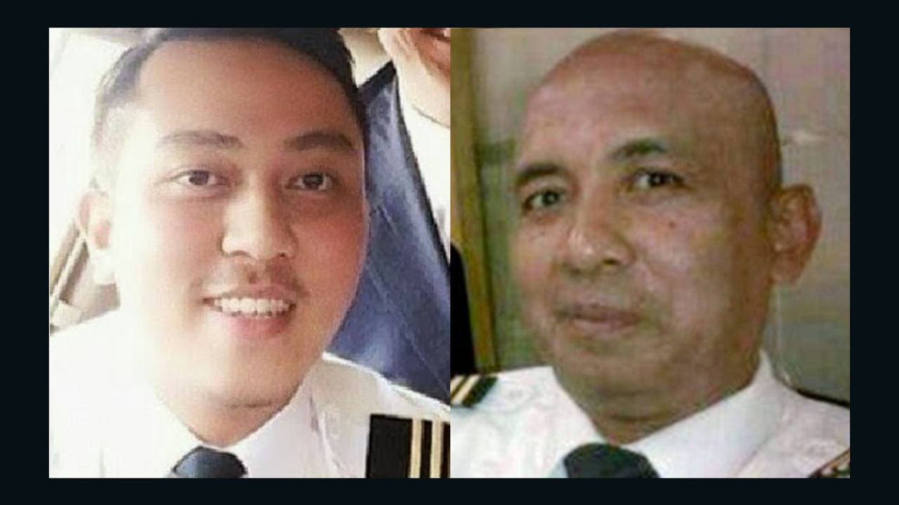 MH370 First Officer Fariq Abdul Hamid, left, and Captain Zaharie Ahmad Shah.