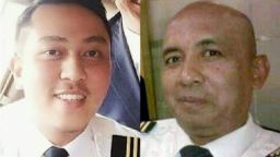 MH370 First Officer Fariq Abdul Hamid, left, and Captain Zaharie Ahmad Shah.