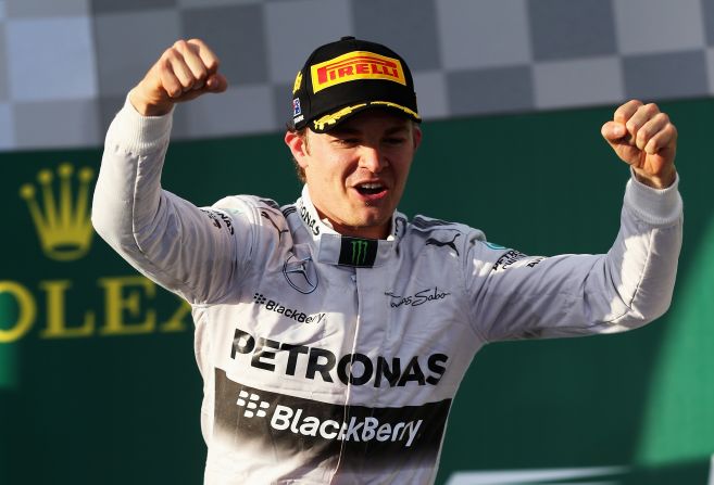 Round one: Nico Rosberg rules in Australia. His Mercedes teammate Lewis Hamilton had started the race from pole position but retired because of an engine problem.