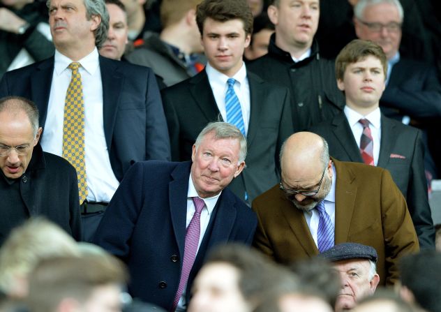 Former Manchester United manager Alex Ferguson watched on from the stands as Liverpool dominated the opening 45 minutes at Old Trafford.