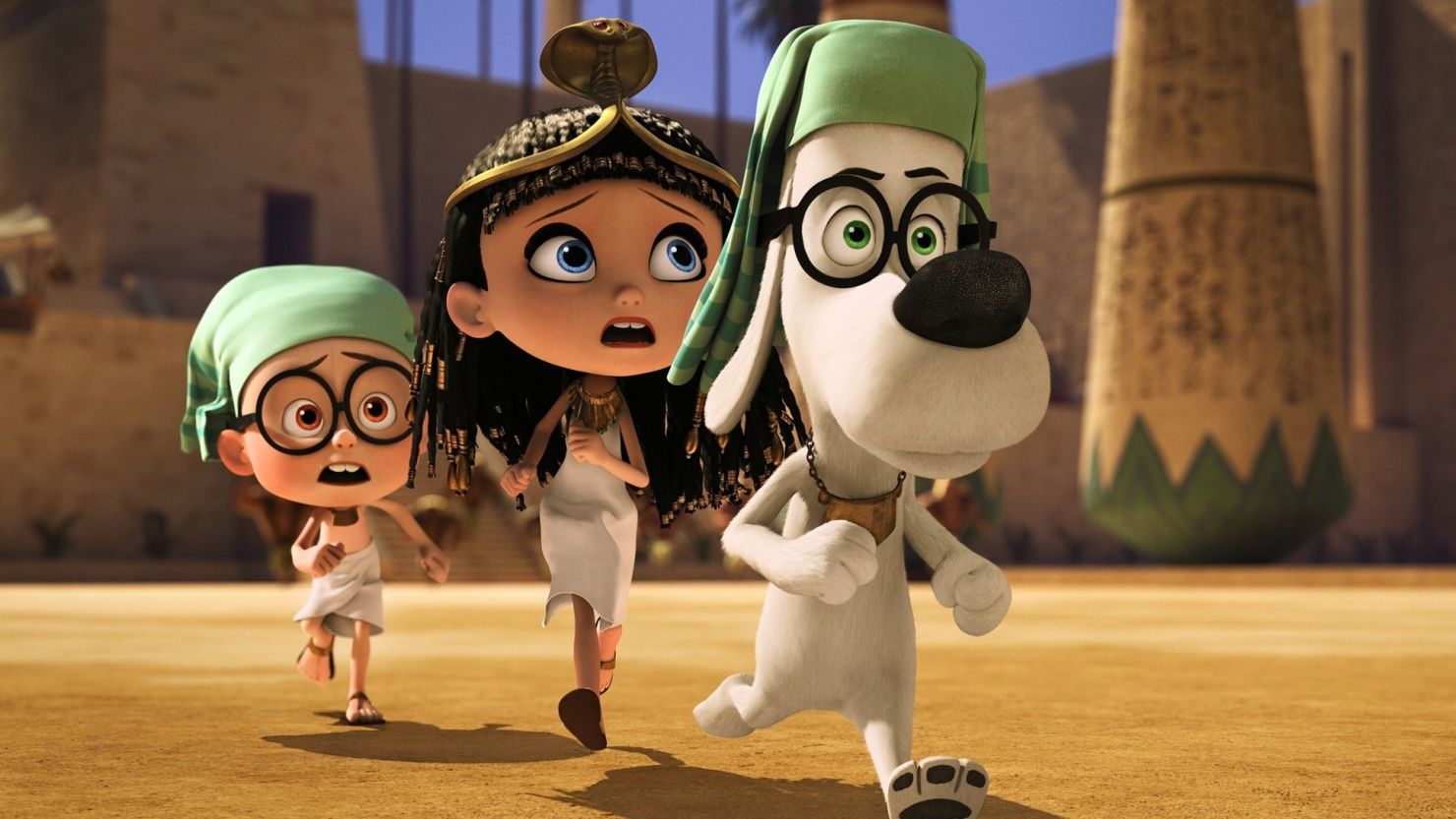 "Mr. Peabody & Sherman" features Ty Burrell as the voice of "the world's smartest animated dog."