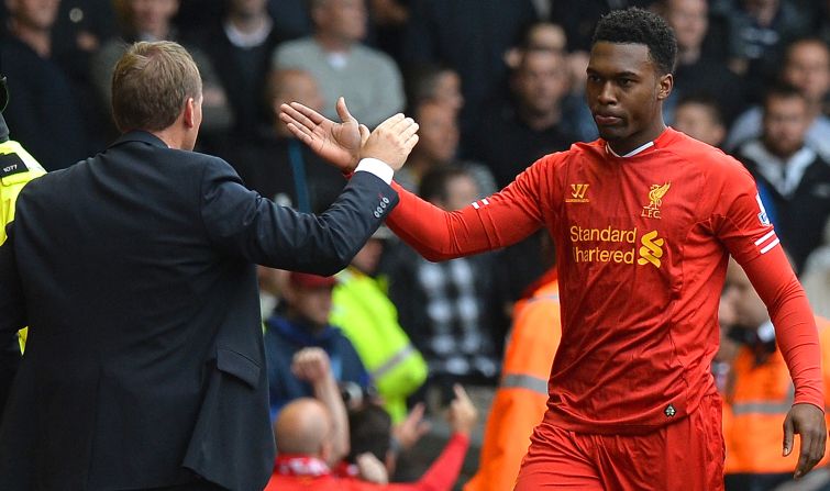 Sturridge has prospered under the attacking style of play preferred by Liverpool manager Brendan Rodgers (left).